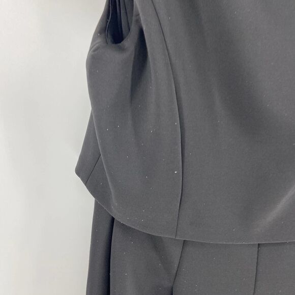 Betsey Johnson Black Short sleeve Necklace Scuba flare Dress Womens 14 - Picture 4 of 8